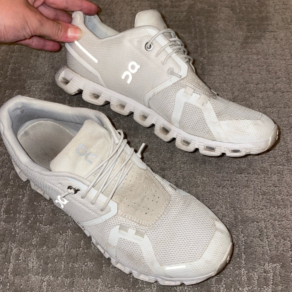 On Running Womens Athletic Shoes in White